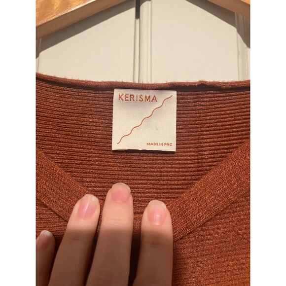Kerisma Dolman Sleeve Sweater in Burnt Orange Size M/L - Picture 3 of 3